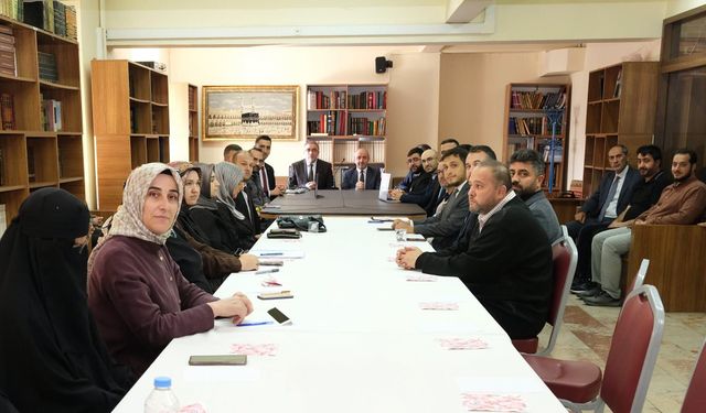 Diyanet Heyeti Erzincan’da Personelle Bir Araya Geldi