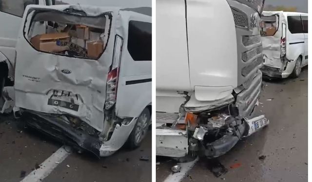 Erzincan Yolunda Peş Peşe Çarpışma! Kazaya 3 Araç Karıştı
