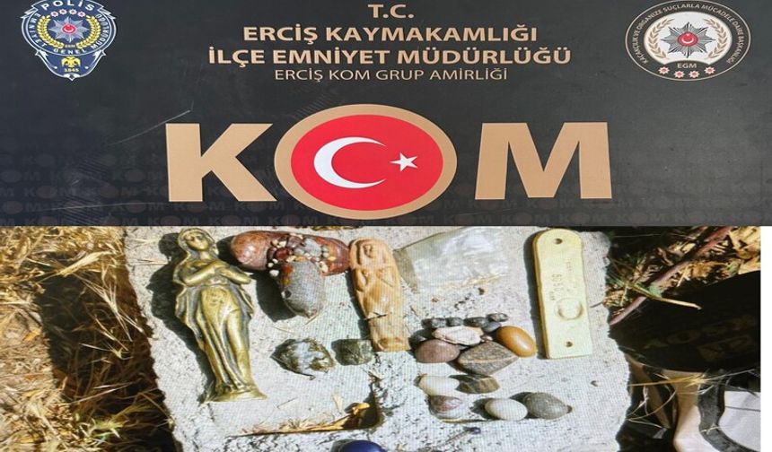 Meryem Ana Heykeli ve Çok sayıda Malzeme Ele Geçirildi