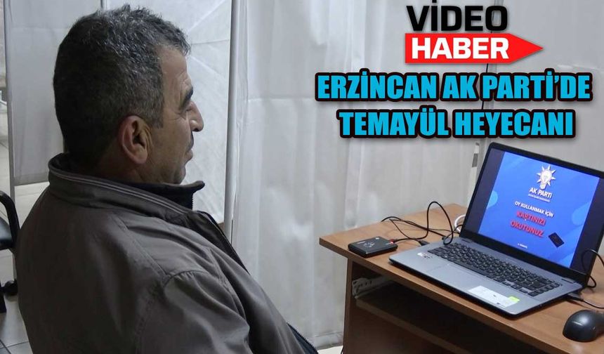 Erzincan AK Parti temayül yoklaması yapıyor