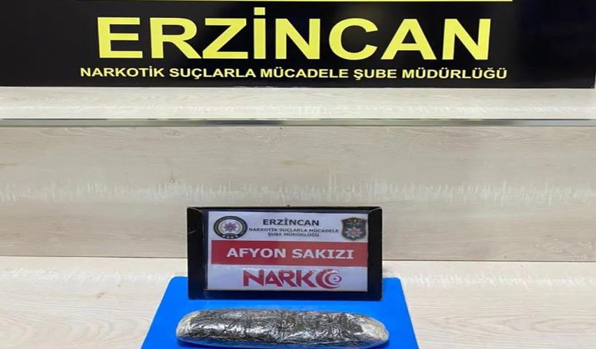 Erzincan'da uyuşturucu madde ele geçirildi