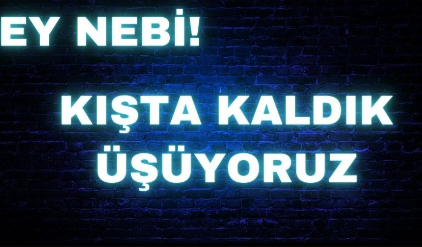 Ey Nebi! Sen gittin gideli kışta kaldık üşüyoruz