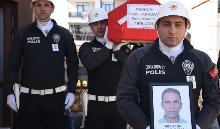Erzincanlı polis memuru ebediyete uğurlandı