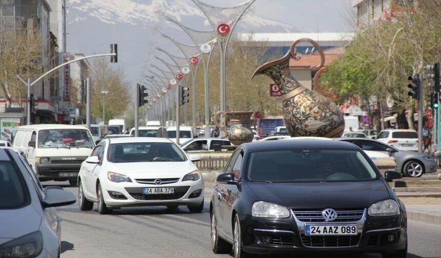 Erzincan’daki araç sayısı açıklandı!