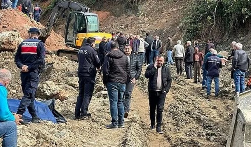 Trabzon'da içme suyu hattında göçük: 3 işçi hayatını kaybetti!
