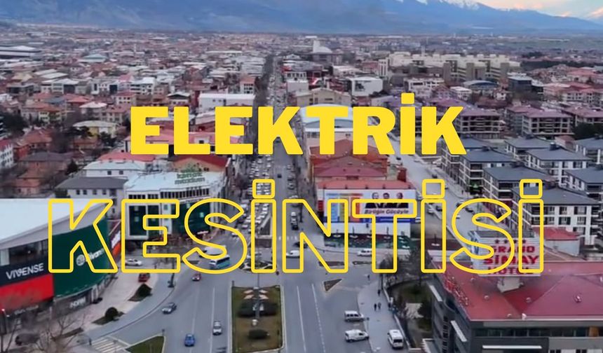 Erzincan’da elektrik kesintisi! 7 saat devam edecek