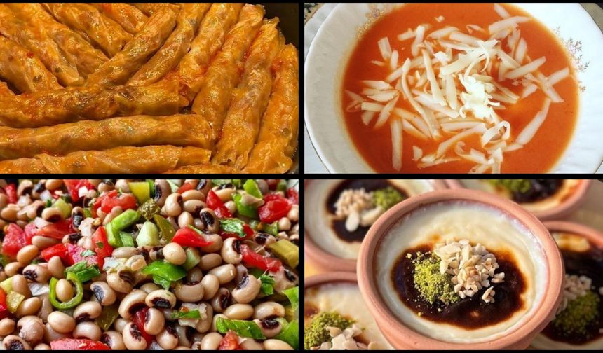 Erzincan'ın yöresine ait tatlarla 28.gün iftar menüsü....