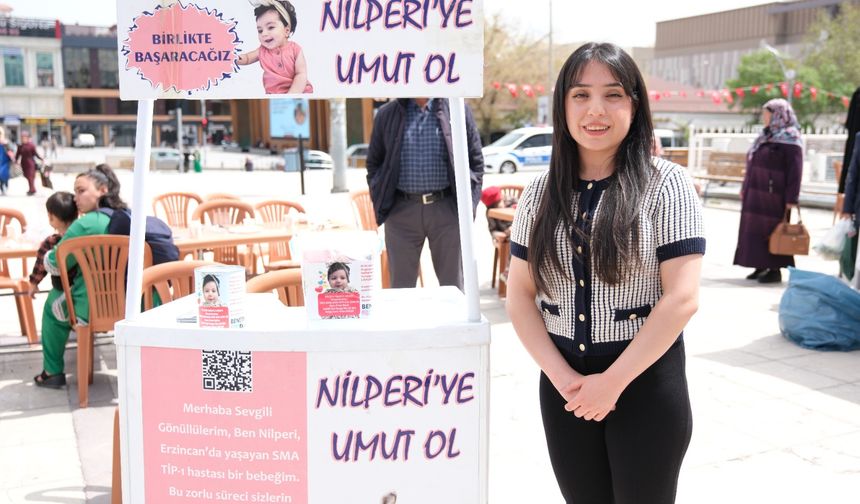 Erzincan'da seçilen yeni muhtar ilk maaşını SMA hastası Nilperi'ye bağışladı
