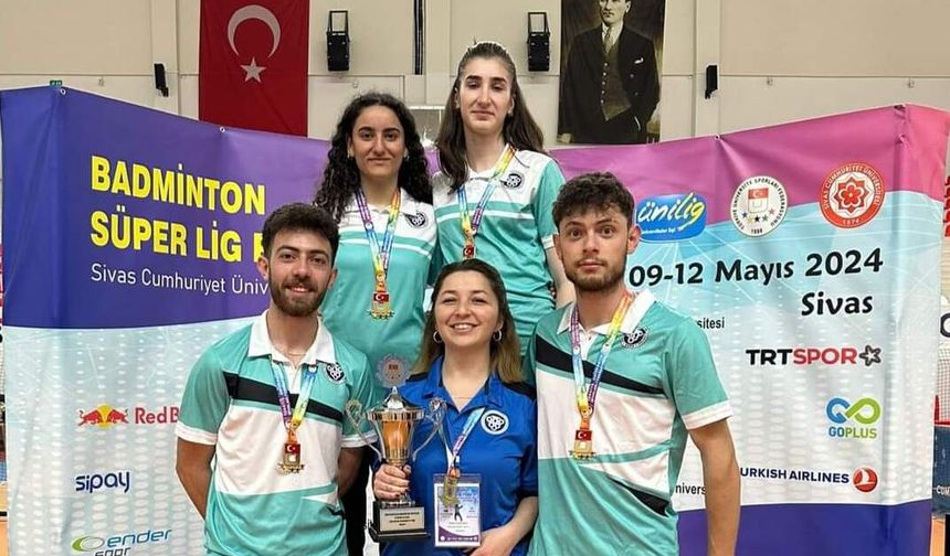 EBYÜ Badmintonda Türkiye şampiyonu