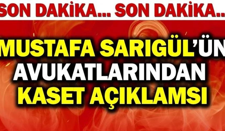 Mustafa Sarıgül'ün avukatlarından açıklama! Videonun Sarıgül'e ait olmadığı teyit edildi