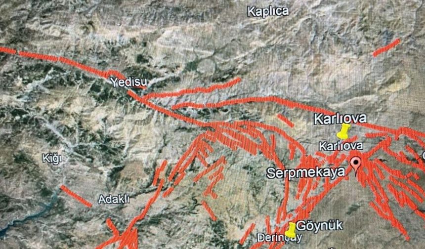 Erzincan- Karlıova  arasında 7’nin üzerinde deprem uyarısı!