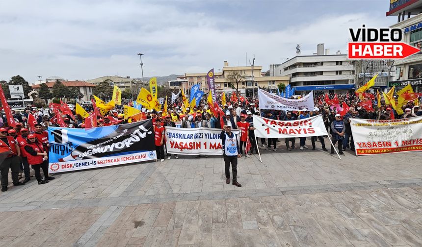Erzincan'da 1 Mayıs kutlaması