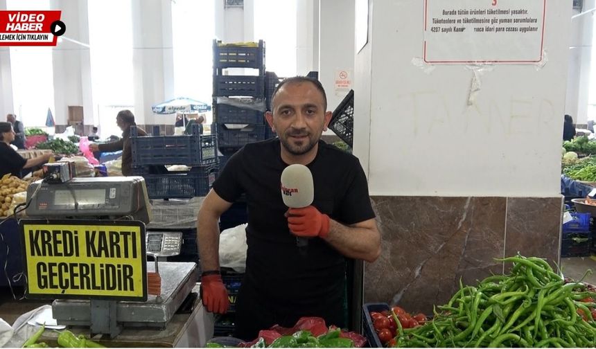 Erzincan pazarında  sebze fiyatları eriyor!