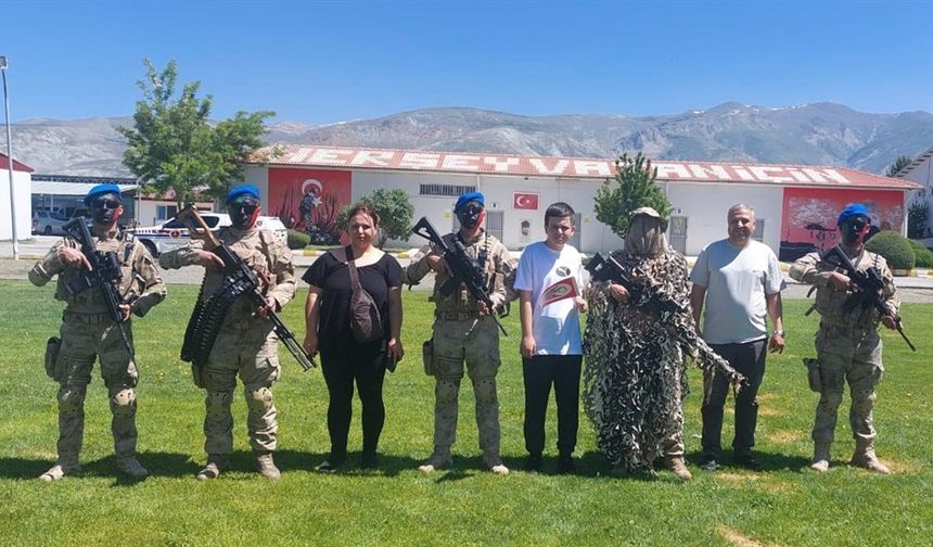 Kahramanlar ve güzel yürekler Erzincan'da bir arada...