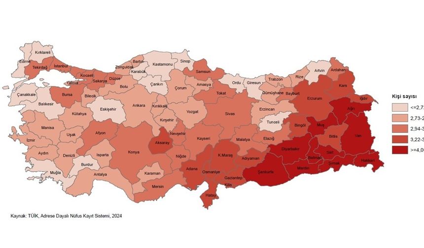 Erzincan hanehalkı listesinde en düşüklerde yer aldı