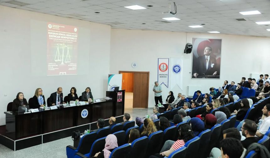 Erzincan'da hukukun güncel meseleleri masaya yatırıldı...