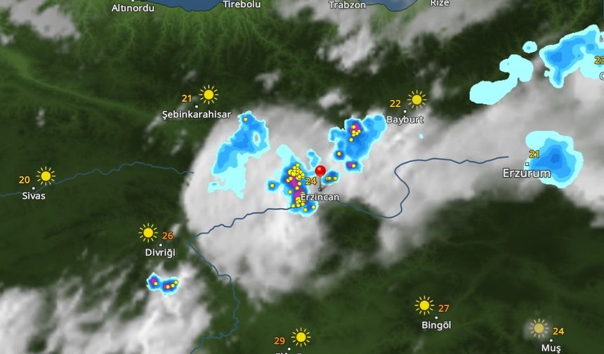 Erzincan'a akşam saatlerine uyarı!