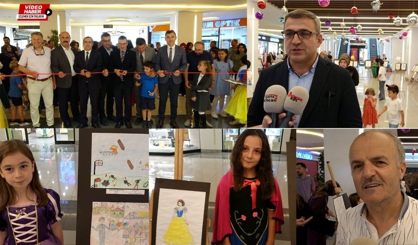 Erzincan’da minik ressamlar sanatla tarihi buluşturdu