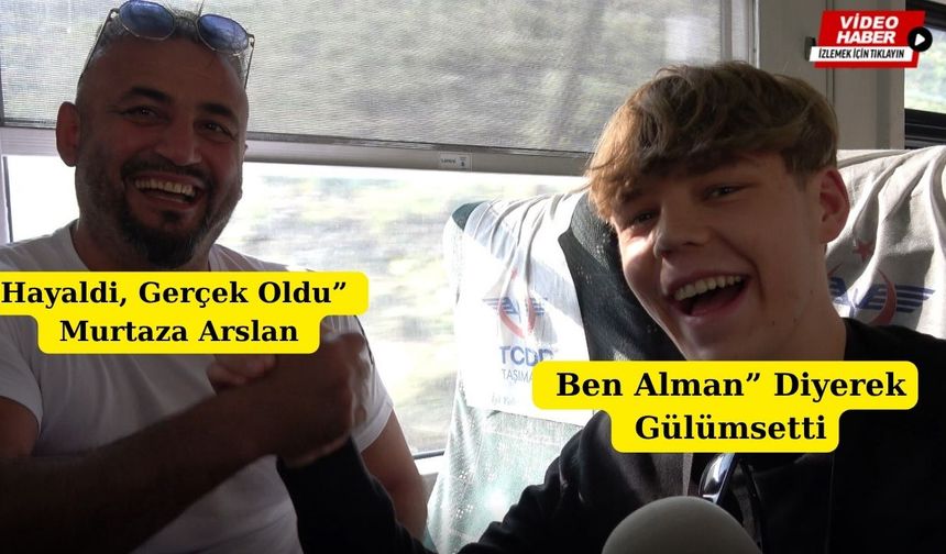 Erzincanlı gurbetçilerle trende hasret dolu röportaj