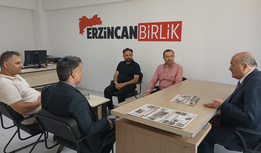 Erzincan basını Milletvekili Karaman'ı ağırladı