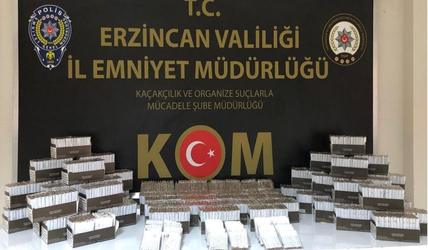 Erzincan’da Kaçak Tütün Operasyonu