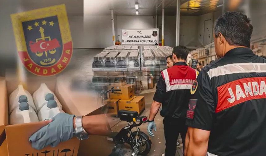 Kaçak alkol üretimine jandarma müdahalesi