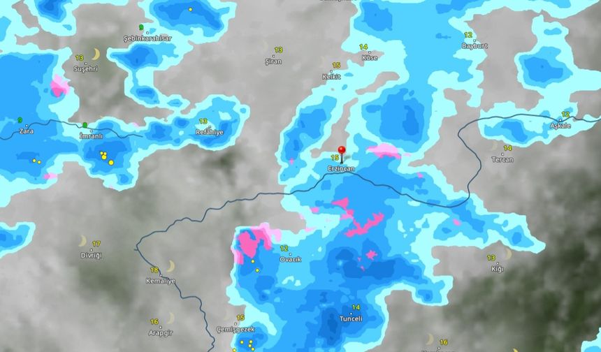 Erzincan'a uyarılar devam ediyor. Özellikle bu saatlere dikkat!