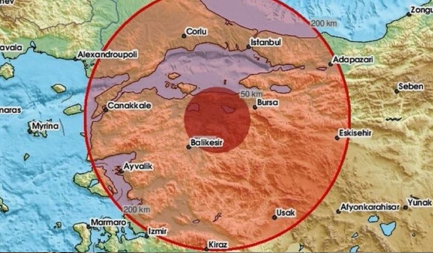 4.9 büyüklüğünde deprem meydana geldi