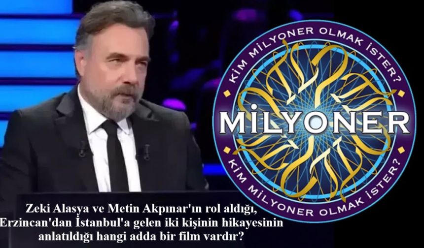 Kim Milyoner Olmak İster yarışmasında Erzincan adı damga vurdu
