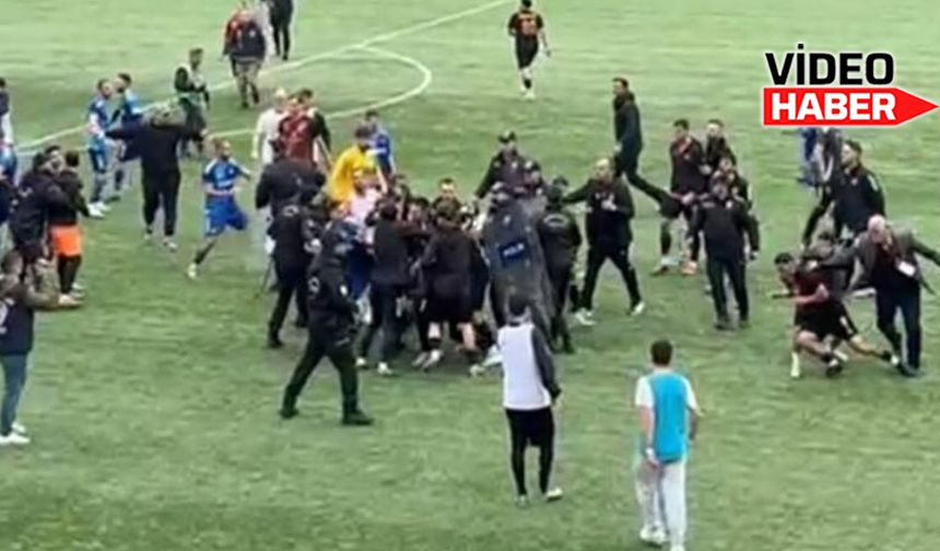 Bölgesel ligde futbol sahası ringe döndü