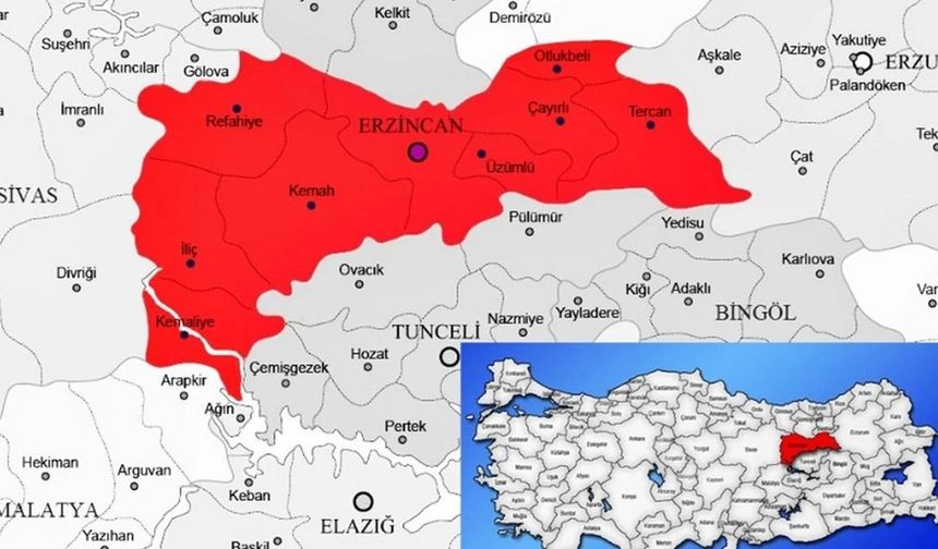 Erzincan'ın en çok boşanan ilçesi belli oldu