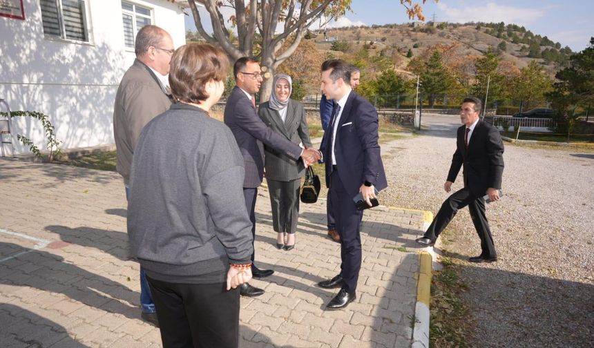 Üzümlü kaymakamından merkeze ziyaret