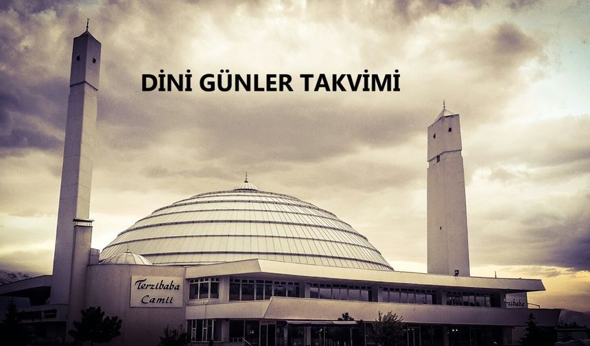 Üç Aylar ve kandil geceleri takvimi