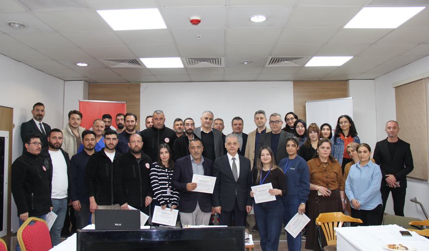 Taşınma sürecine katkı sunan sağlık personeline teşekkür belgesi