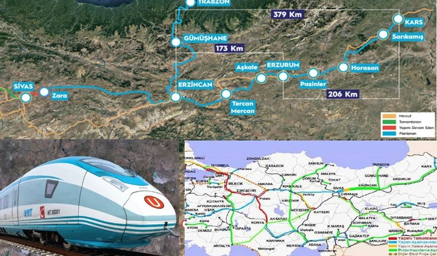 Erzincan-Trabzon Demir Yolu Hattında son durum