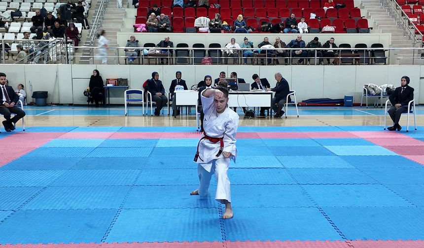 Erzincan’da çocuklar karate seçmelerde ter döktü