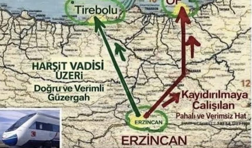 Trabzon–Erzincan Hattında Tirebolu Vurgusu