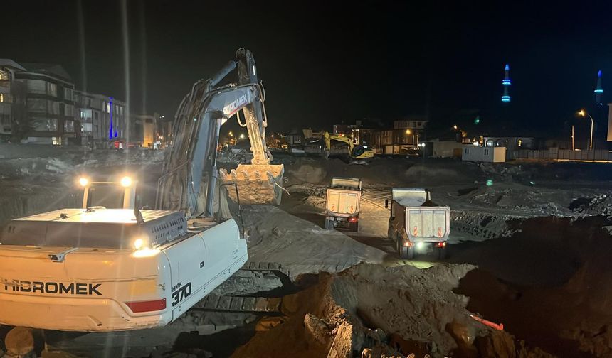 Erzincan’ın Kalbinde Gece Gündüz Çalışma