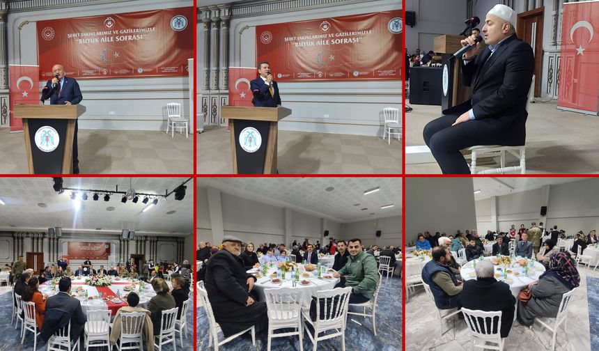 Ramazan’ın ilk sofrası kahramanlara: Erzincan’da vefa gecesi