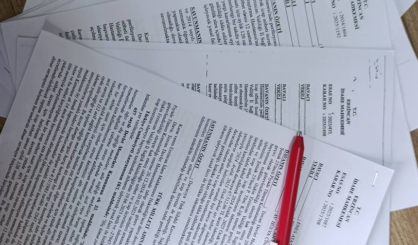 Türk Sağlık-Sen Erzincan’dan Hukuk Zaferi: Açılan 6 Dava da Kazanıldı