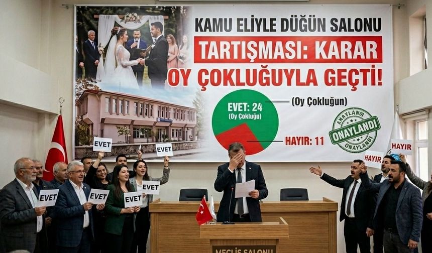 Kamu Eliyle Düğün Salonu Tartışması: Karar Oy Çokluğuyla Geçti