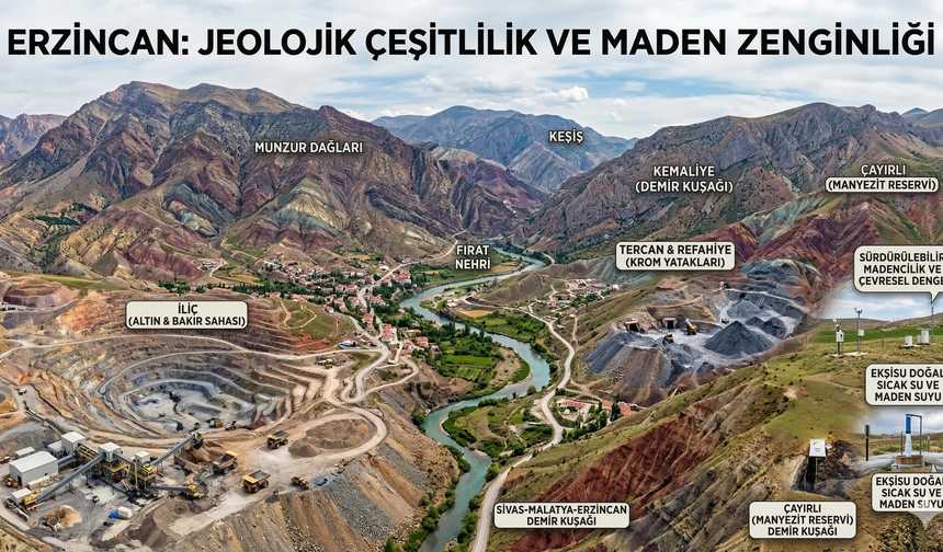 Erzincan’da Zengin Maden Kaynakları: Krom, Altın ve Demir...