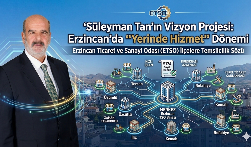 Erzincan TSO başkan adayı Süleyman Tan dikkat çeken bir projeyi açıkladı