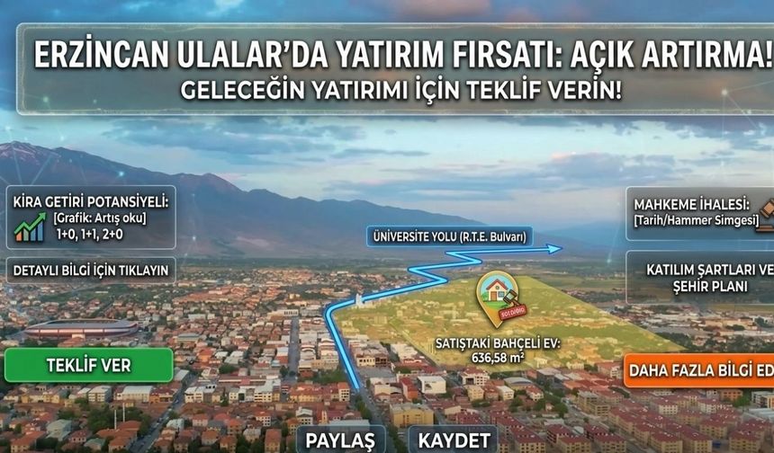 Erzincan’da Yatırımın Yeni Rotası: Ulalar’da Kaçırılmayacak Fırsat!
