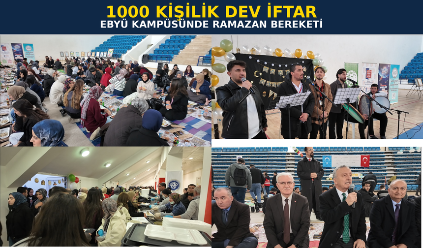 Erzincan’da yer sofrasında 1000 kişilik dev iftar!