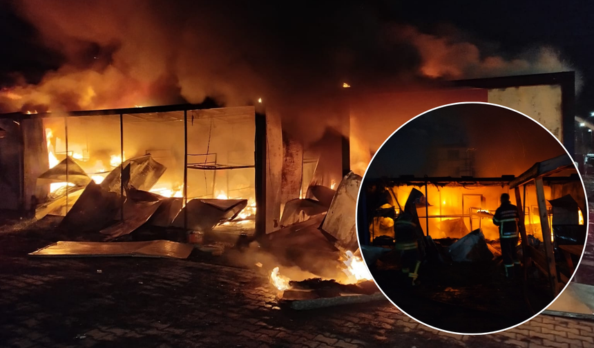 Erzincan’da Korkutan Yangın: Konteynerler Alevlere Teslim Oldu!