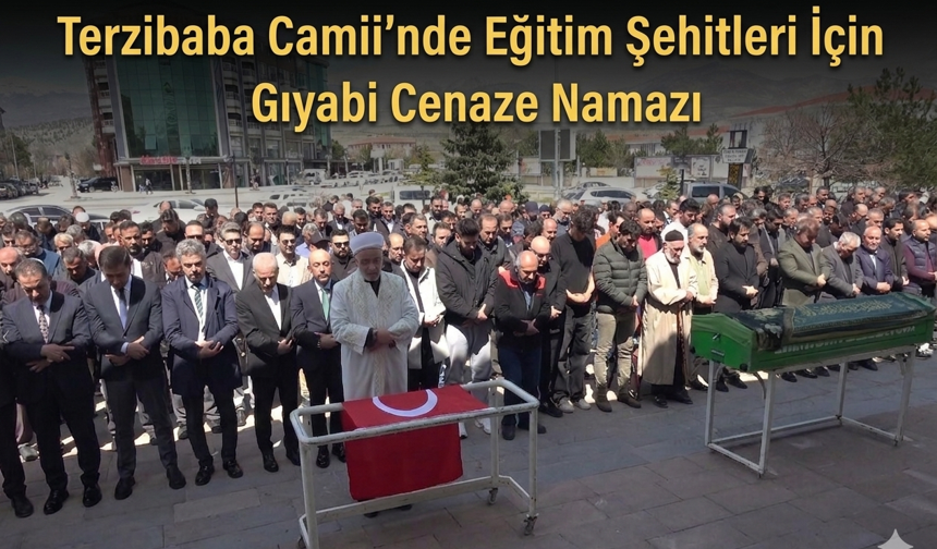 Erzincan’da Matem ve Dua: Terzibaba Camii’nde Eğitim Şehitleri İçin Gıyabi Cenaze Namazı