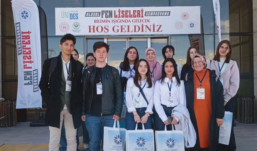 Erzincan Fen Lisesi, Erzurum’daki Bilim Zirvesine Damga Vurdu!