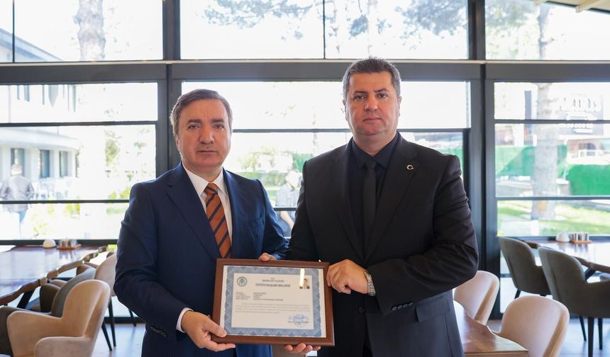 Erzincan’da görev süresi sona eren Serdar Demirci'ye veda programı...