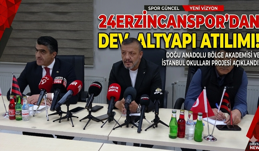 Doğu’nun Futbol Fabrikası Kuruluyor: 24Erzincanspor’dan Dev Altyapı Atılımı!